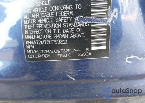 2020 Nissan Rogue Sv Fwd from USA, damaged, VIN KNMAT2MT8LP511821